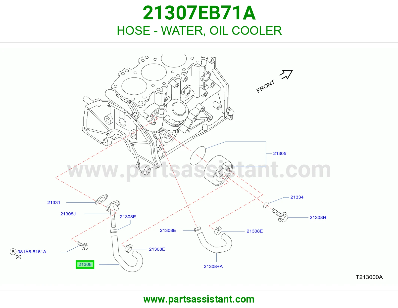 HOSE - WATER, OIL COOLER