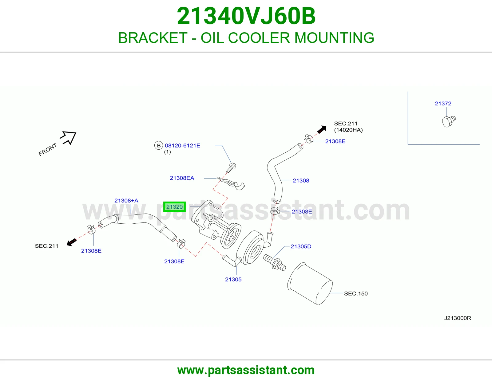 BRACKET - OIL COOLER MOUNTING