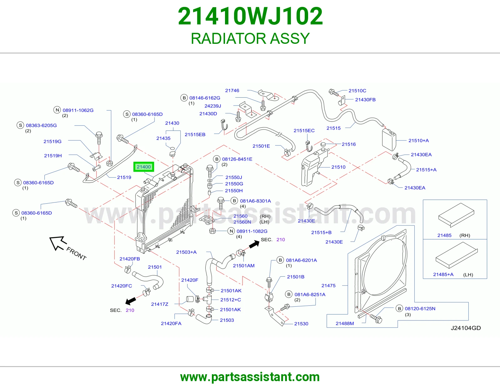 رديتر ماء مكينه