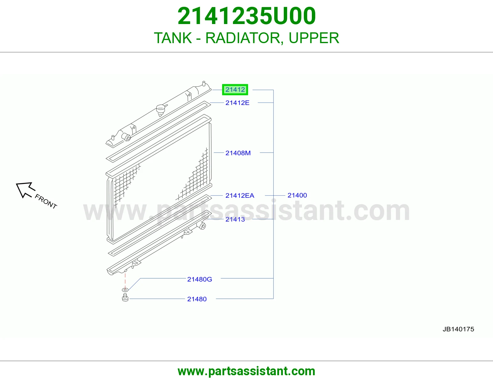TANK - RADIATOR, UPPER