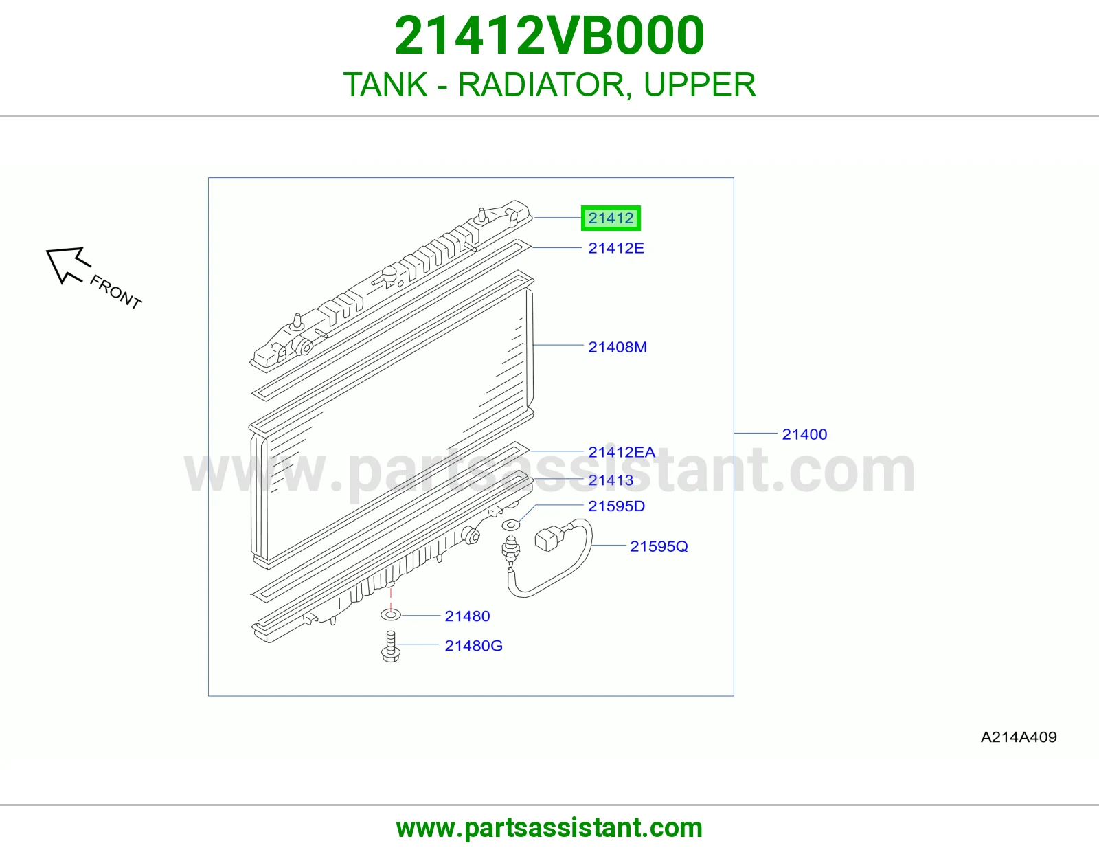 TANK - RADIATOR, UPPER