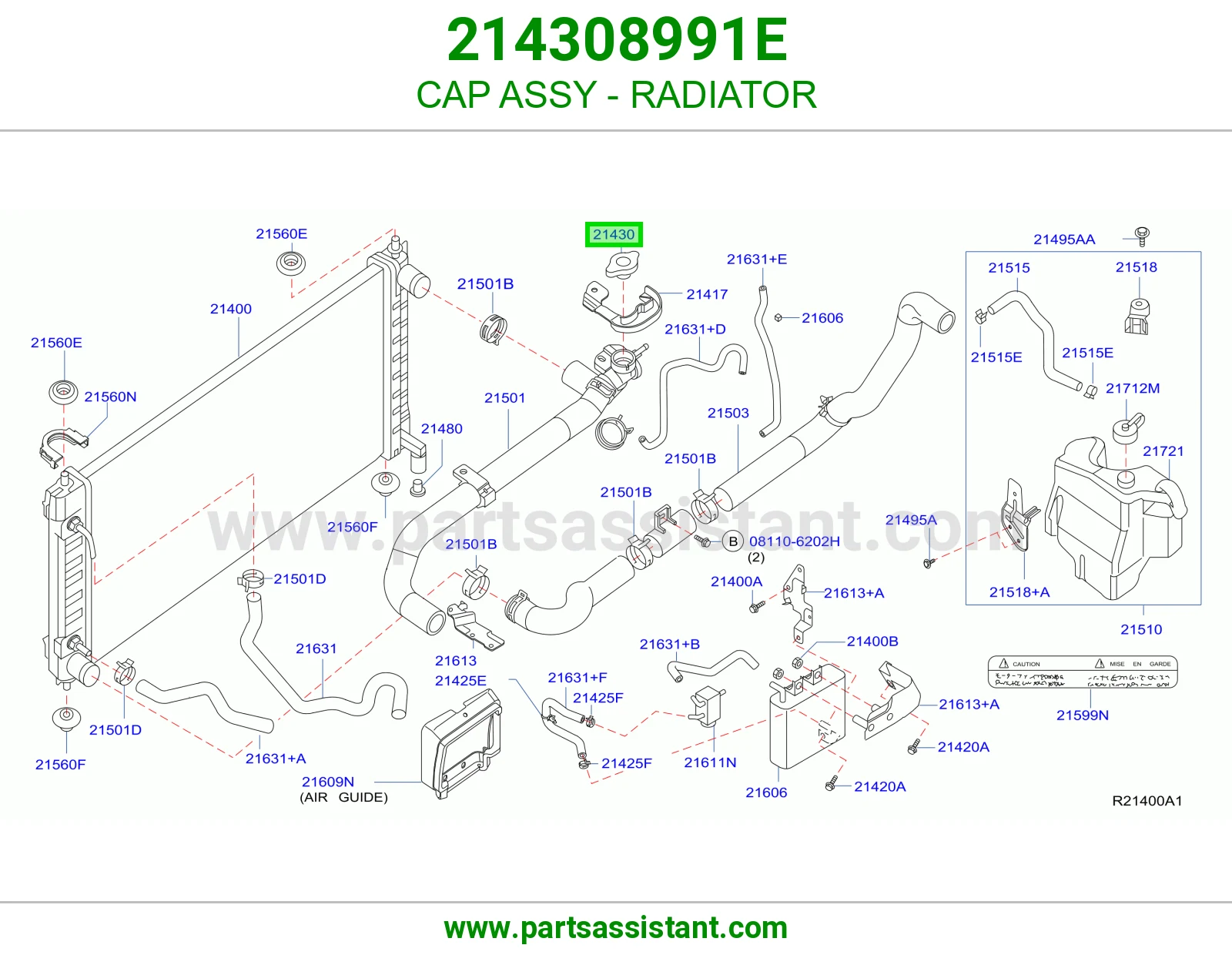 CAP ASSY - RADIATOR