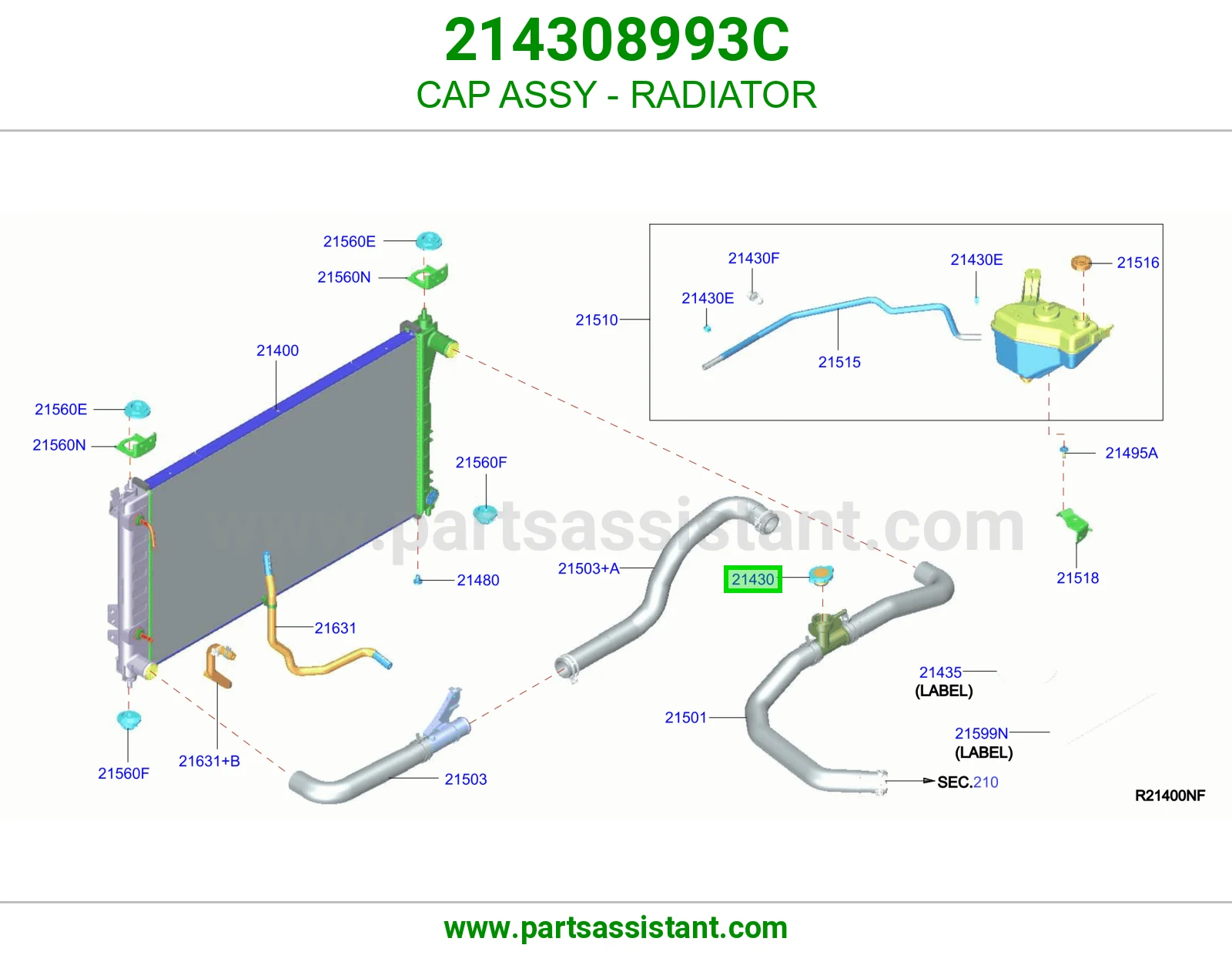 CAP ASSY - RADIATOR