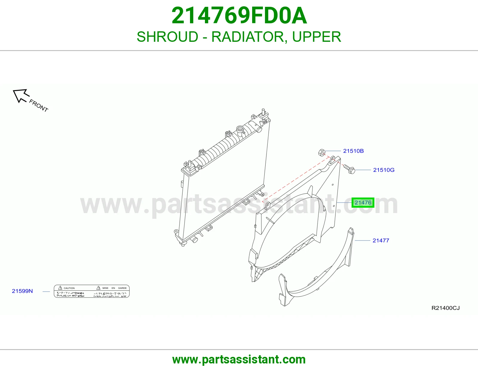 SHROUD - RADIATOR, UPPER