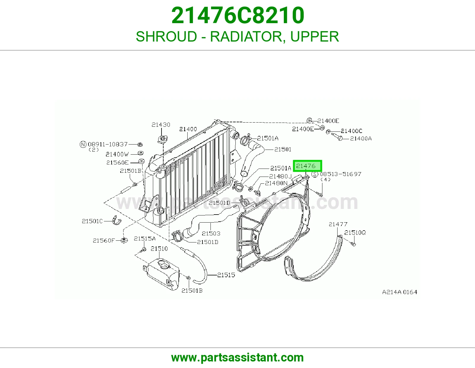 SHROUD - RADIATOR, UPPER