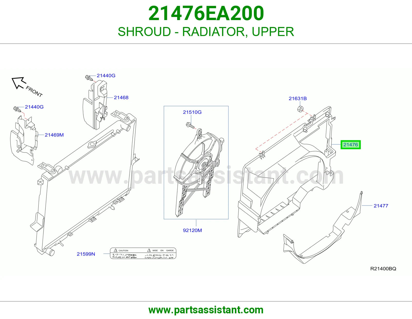 SHROUD - RADIATOR, UPPER