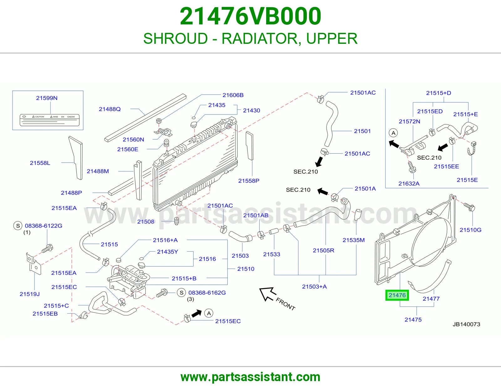 SHROUD - RADIATOR, UPPER
