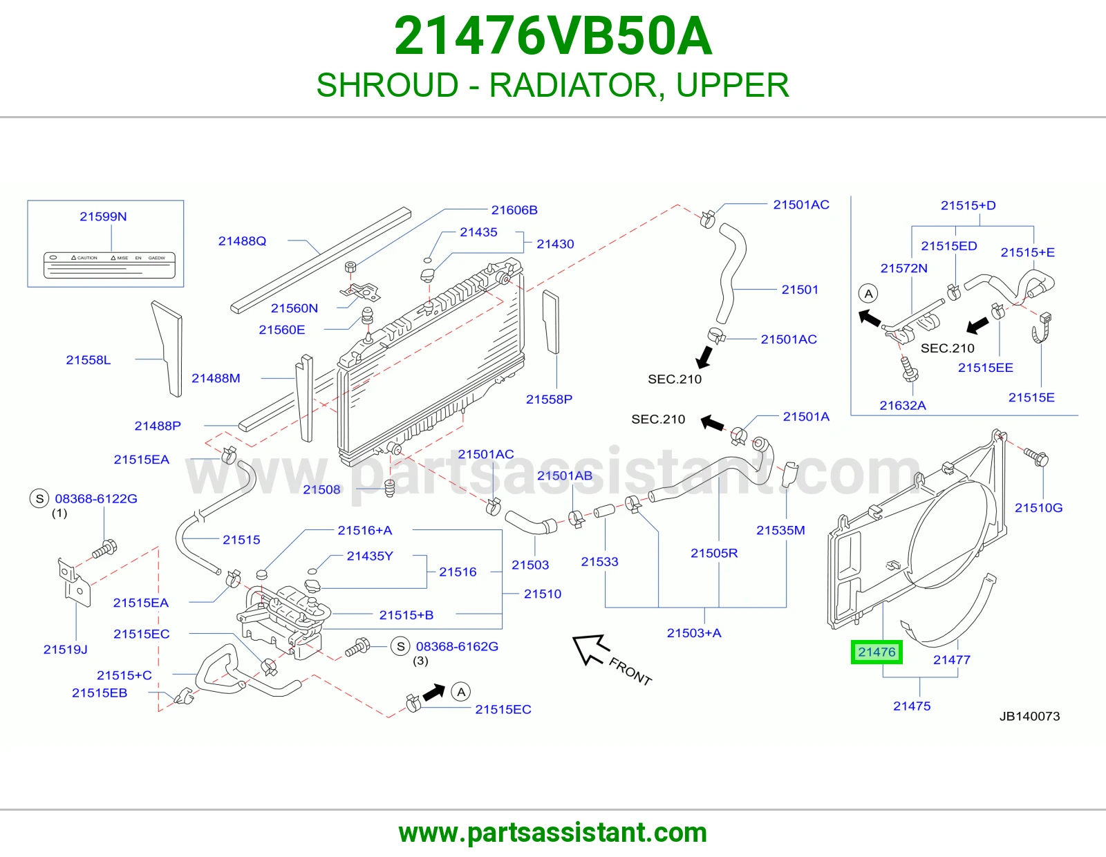SHROUD - RADIATOR, UPPER