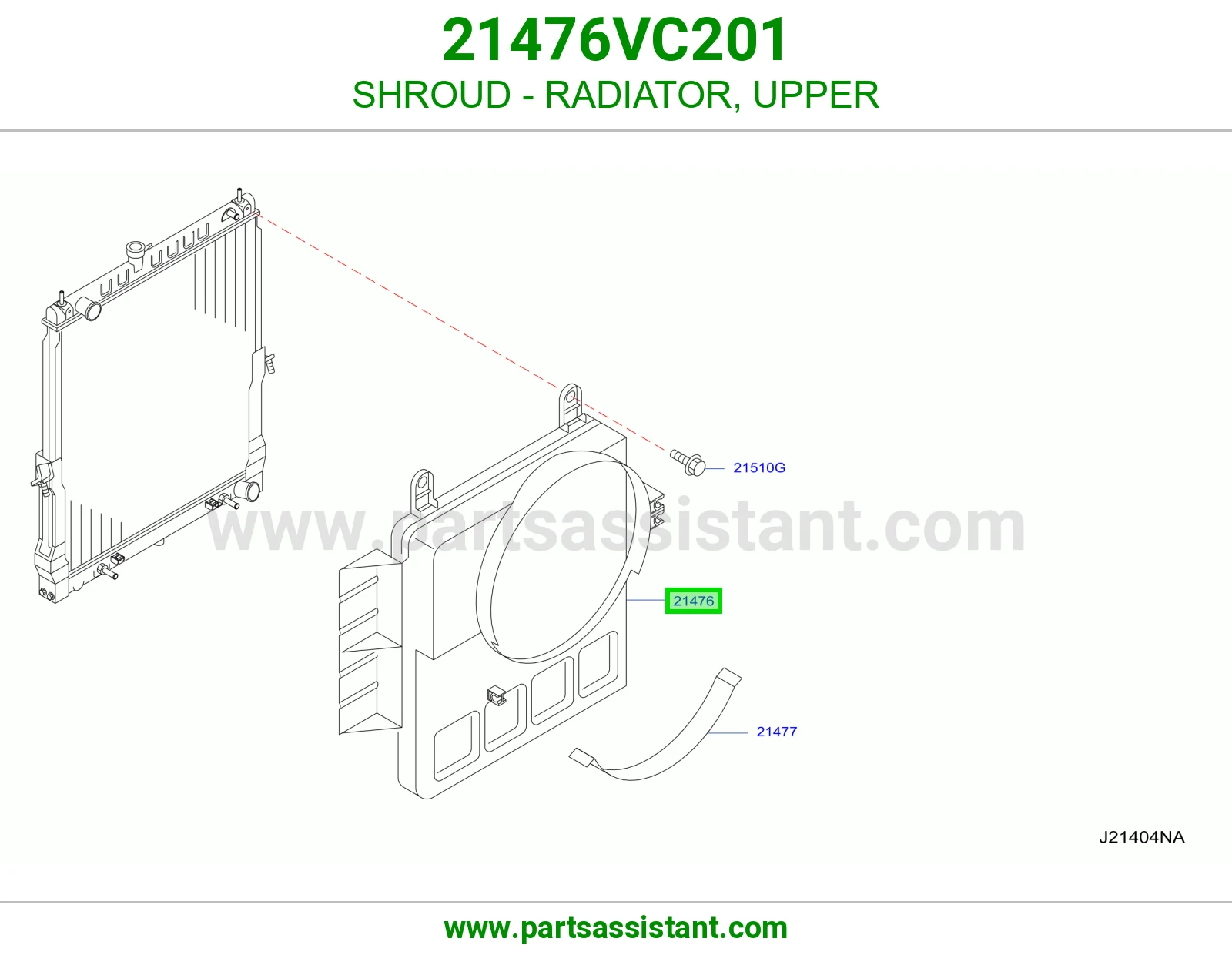 SHROUD - RADIATOR, UPPER
