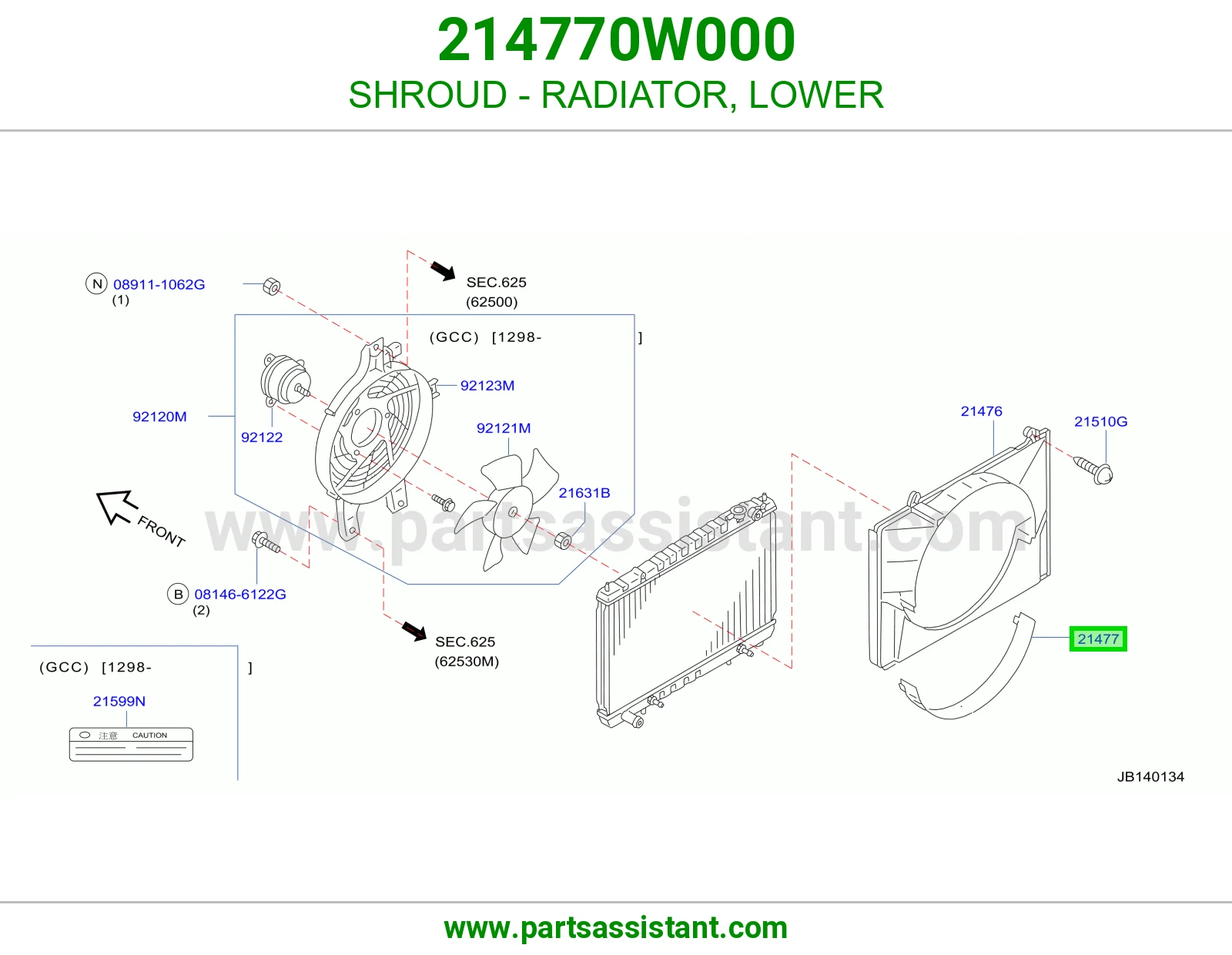 SHROUD - RADIATOR, LOWER