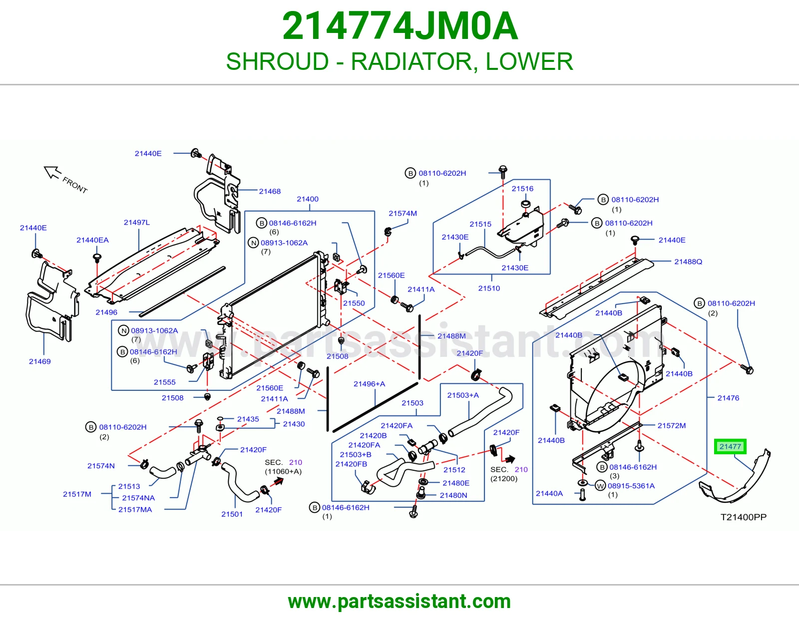 SHROUD - RADIATOR, LOWER
