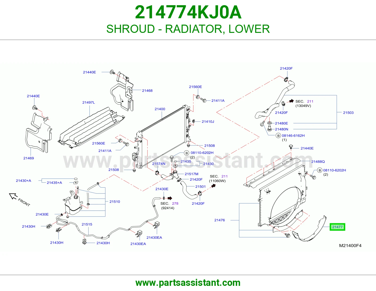 SHROUD - RADIATOR, LOWER