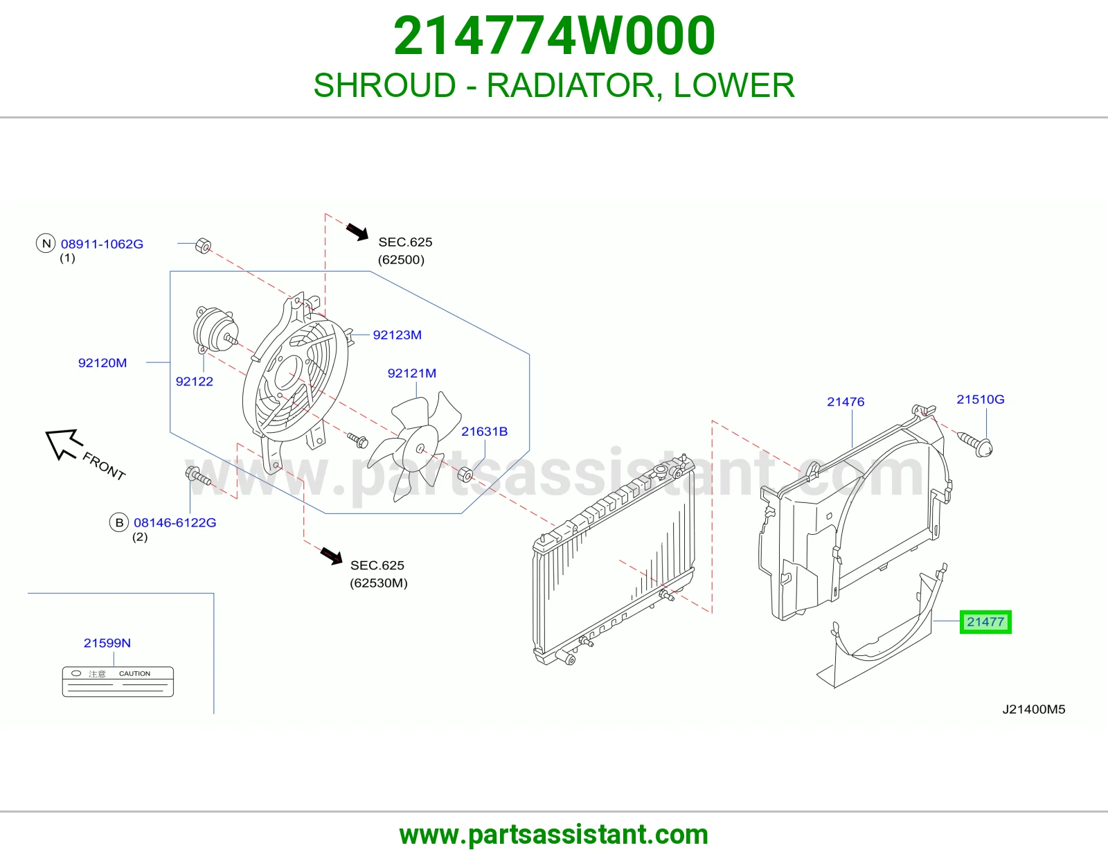 SHROUD - RADIATOR, LOWER