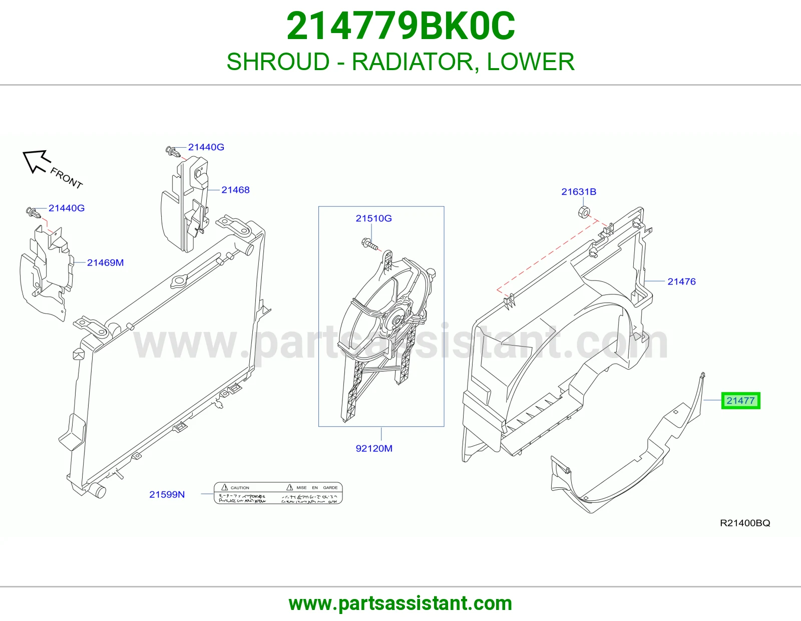 SHROUD - RADIATOR, LOWER
