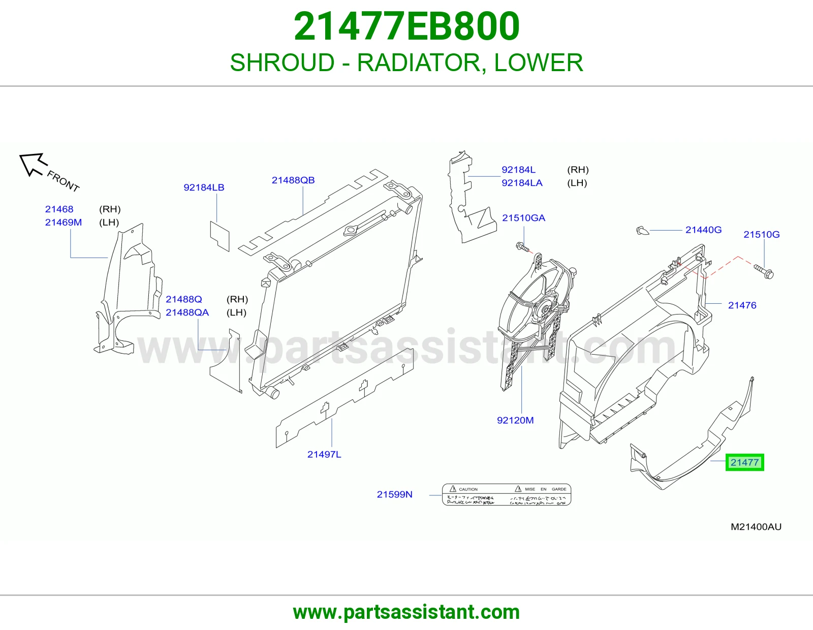 SHROUD - RADIATOR, LOWER