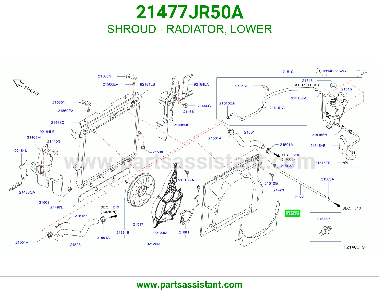 SHROUD - RADIATOR, LOWER