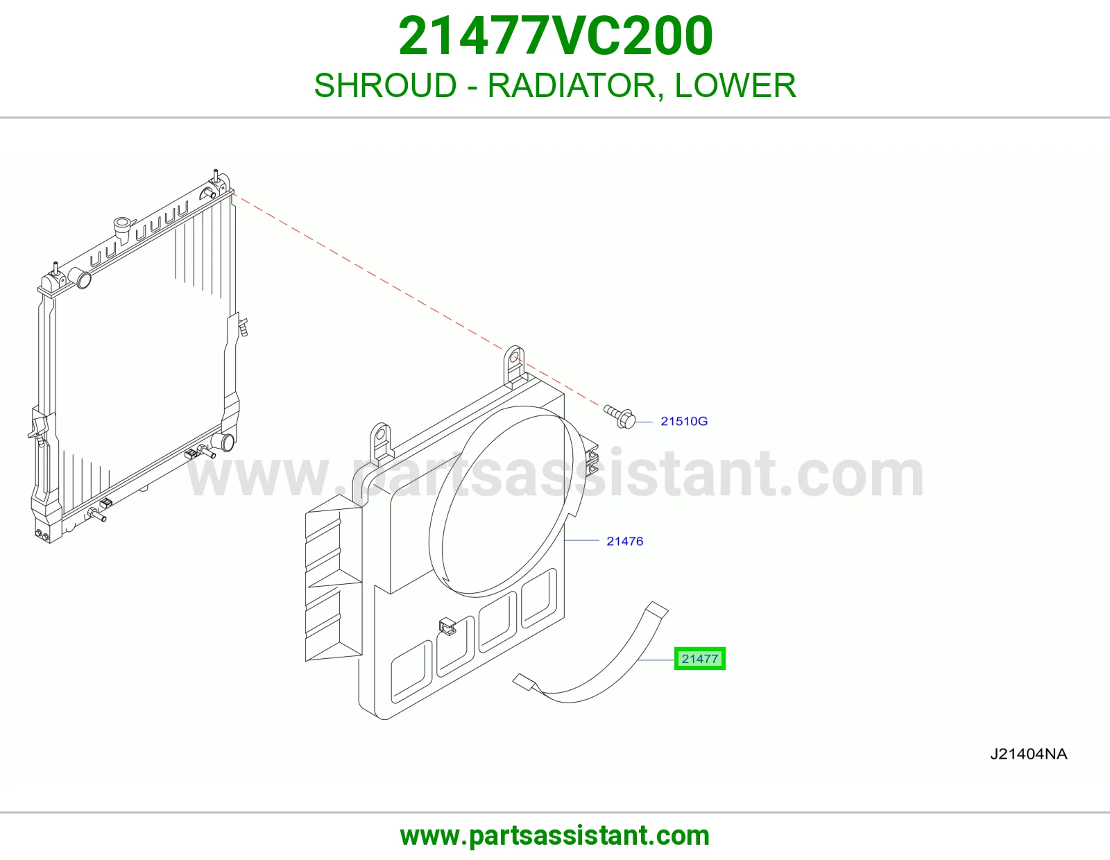 SHROUD - RADIATOR, LOWER