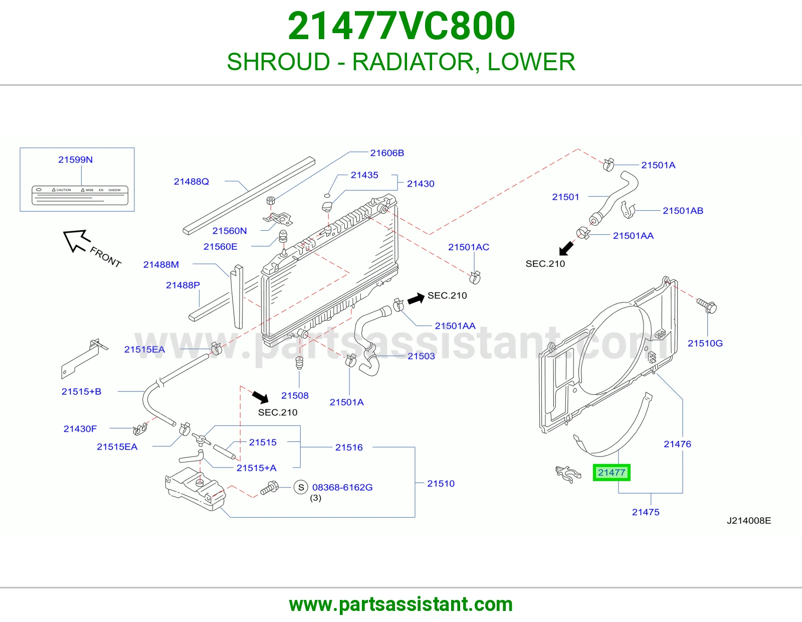 SHROUD - RADIATOR, LOWER