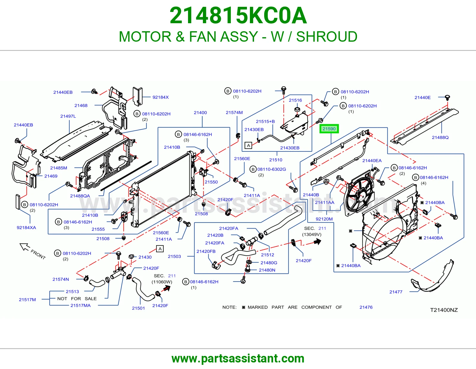 MOTOR & FAN ASSY - W / SHROUD