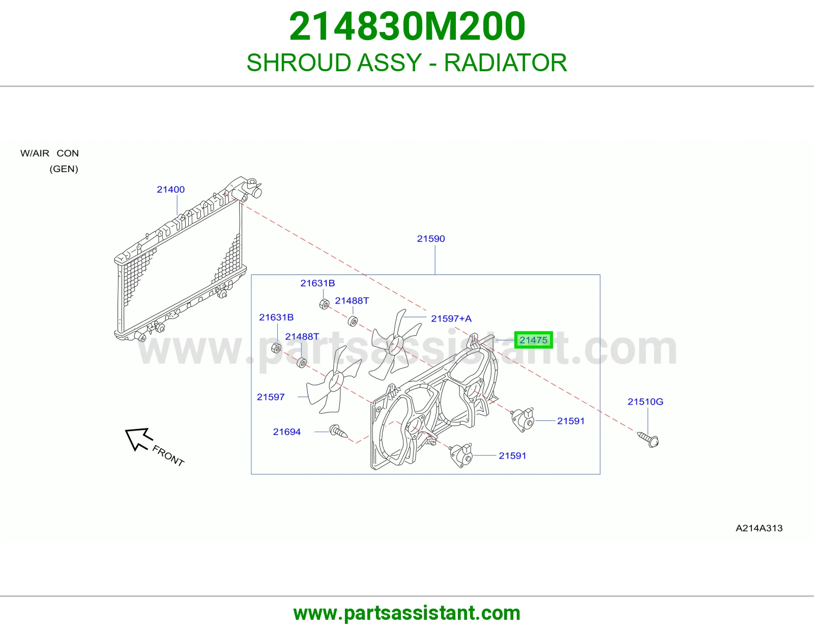 SHROUD ASSY - RADIATOR