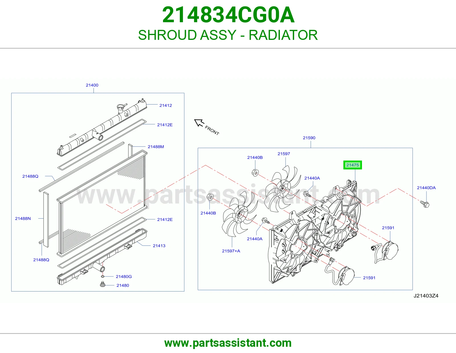 SHROUD ASSY - RADIATOR