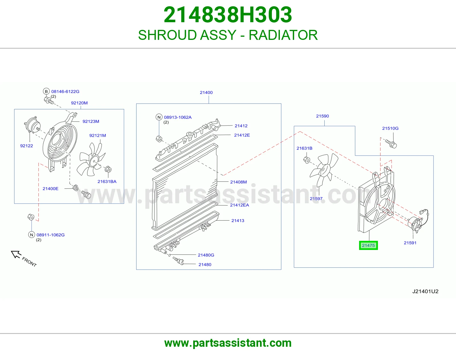 SHROUD ASSY - RADIATOR