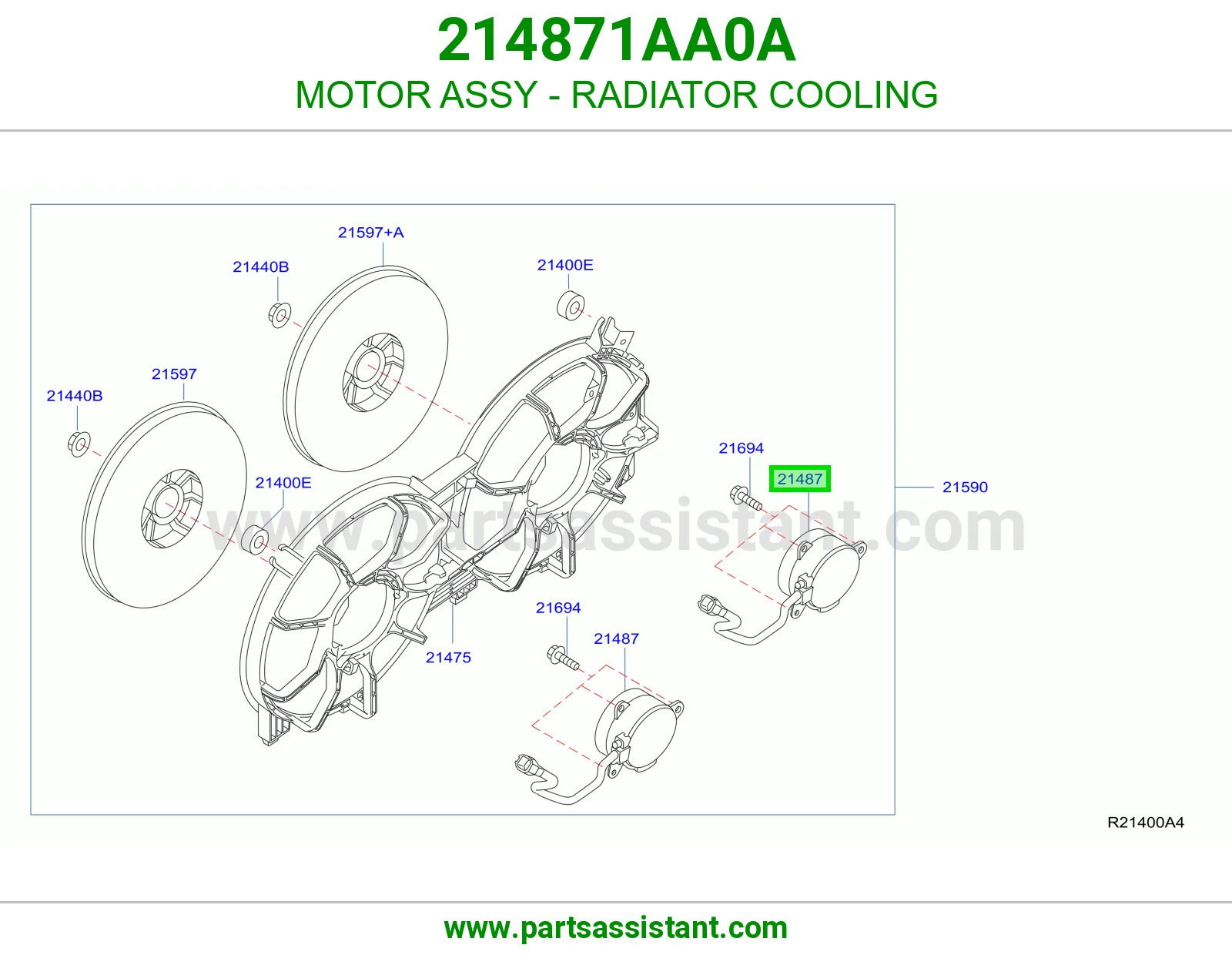 MOTOR ASSY - RADIATOR COOLING
