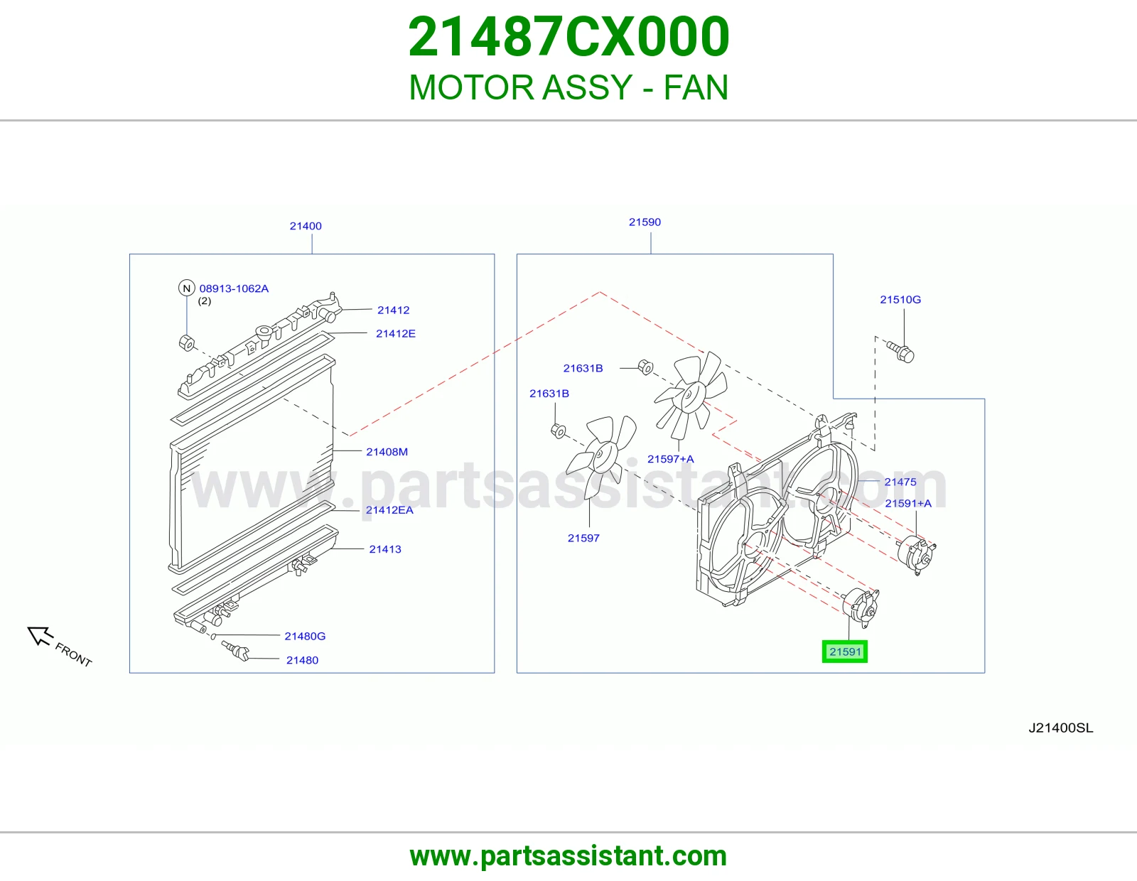 MOTOR ASSY - FAN
