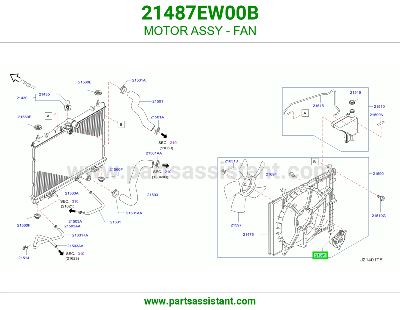 MOTOR ASSY - FAN