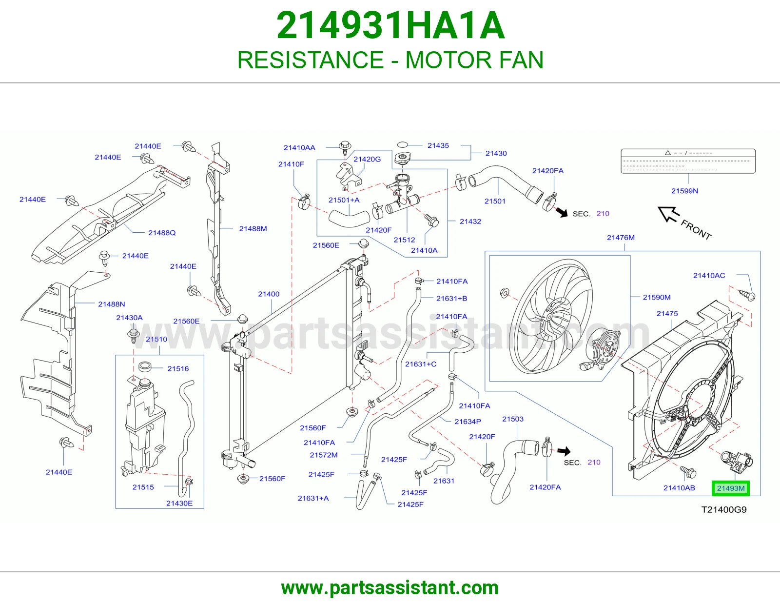 RESISTANCE - MOTOR FAN