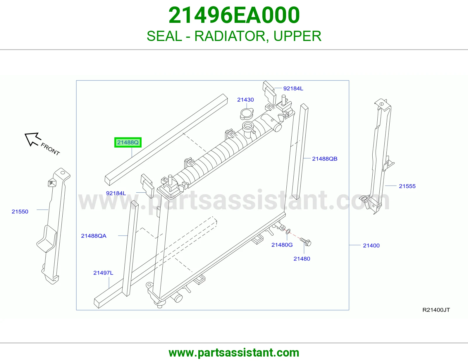 SEAL - RADIATOR, UPPER