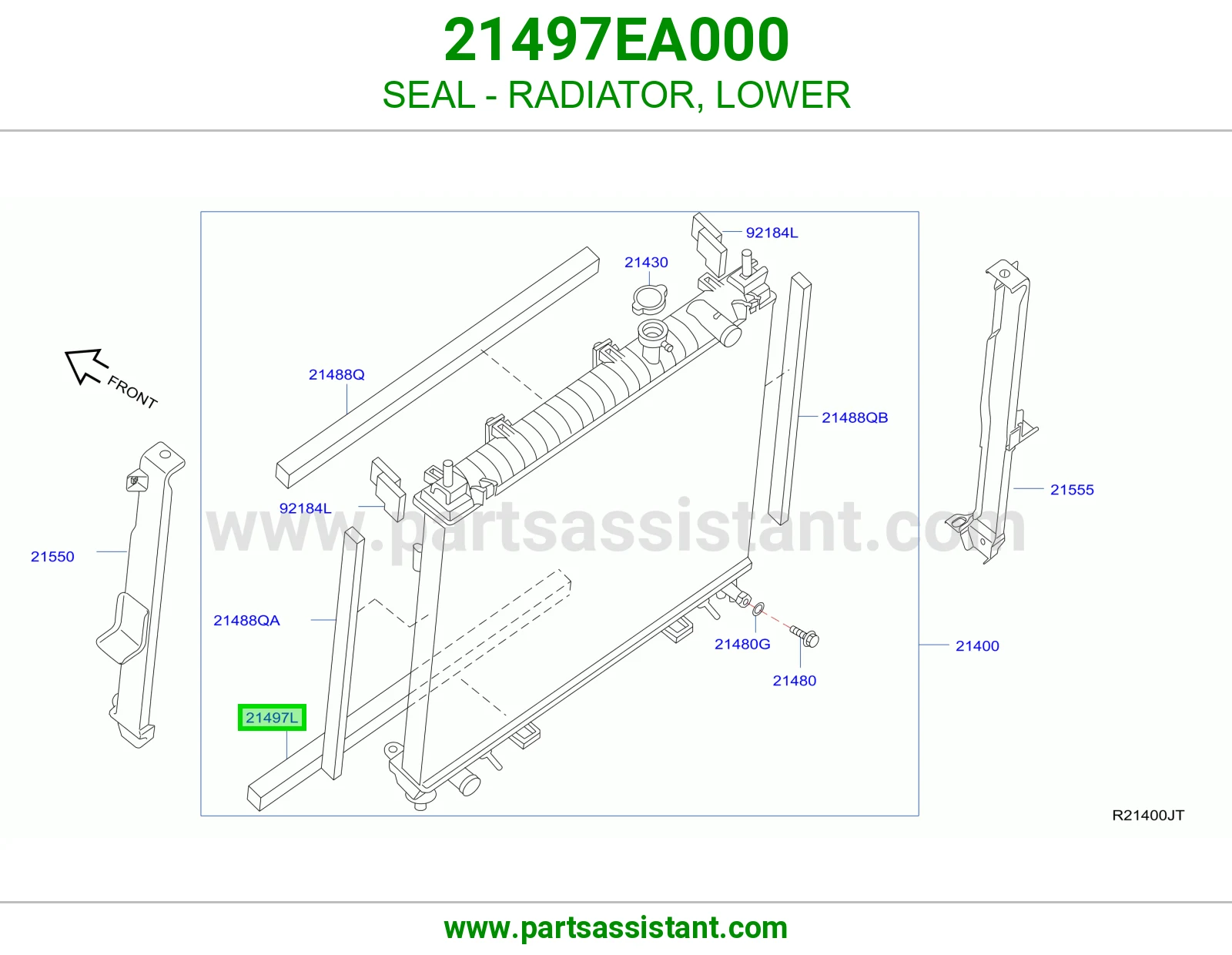 SEAL - RADIATOR, LOWER