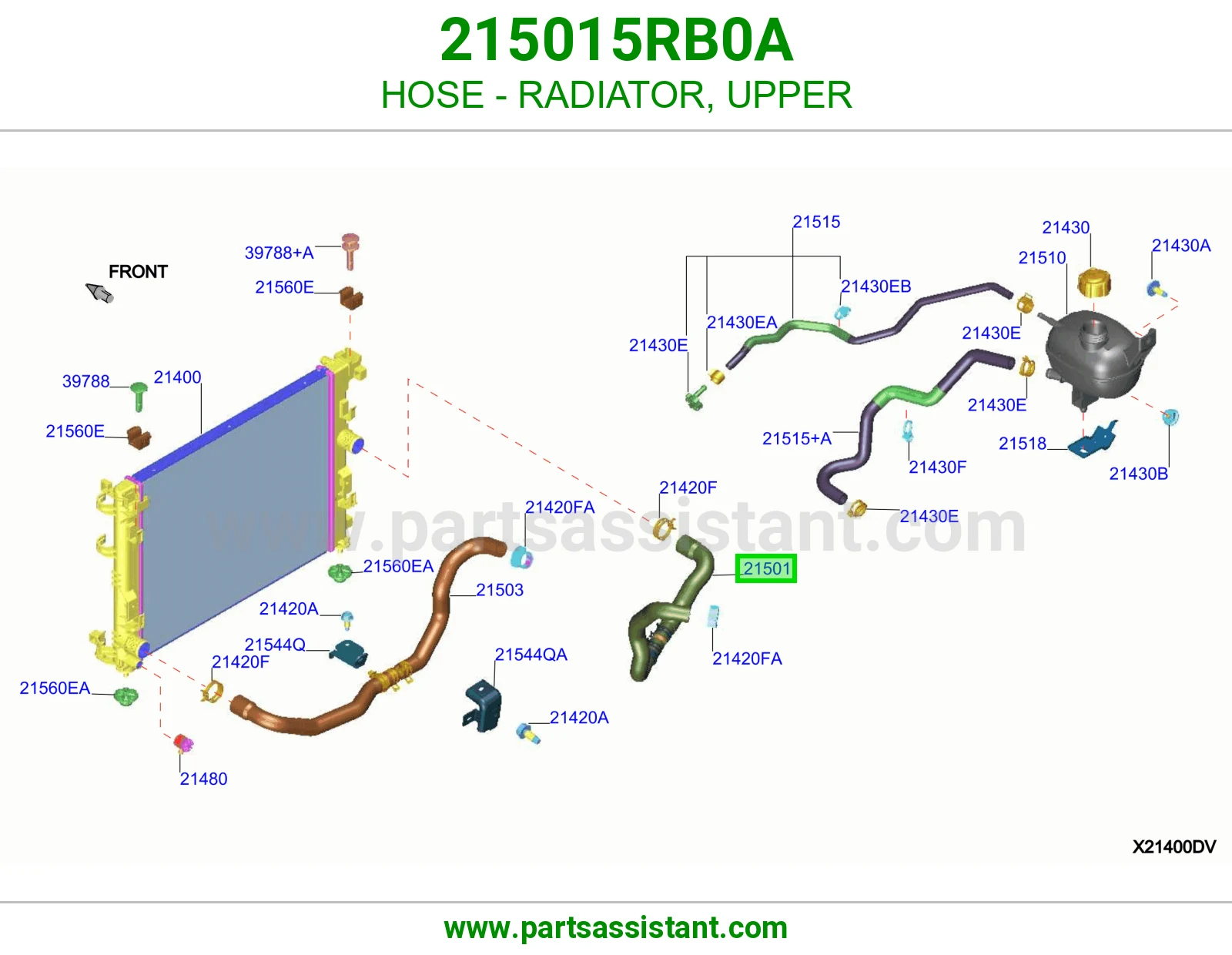 HOSE - RADIATOR, UPPER