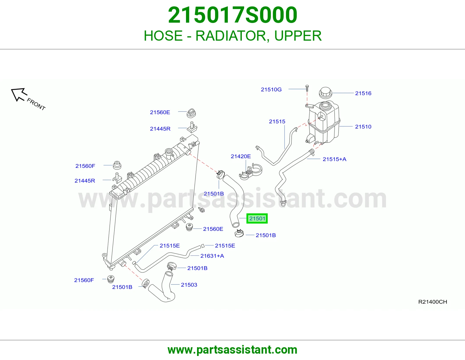 HOSE - RADIATOR, UPPER
