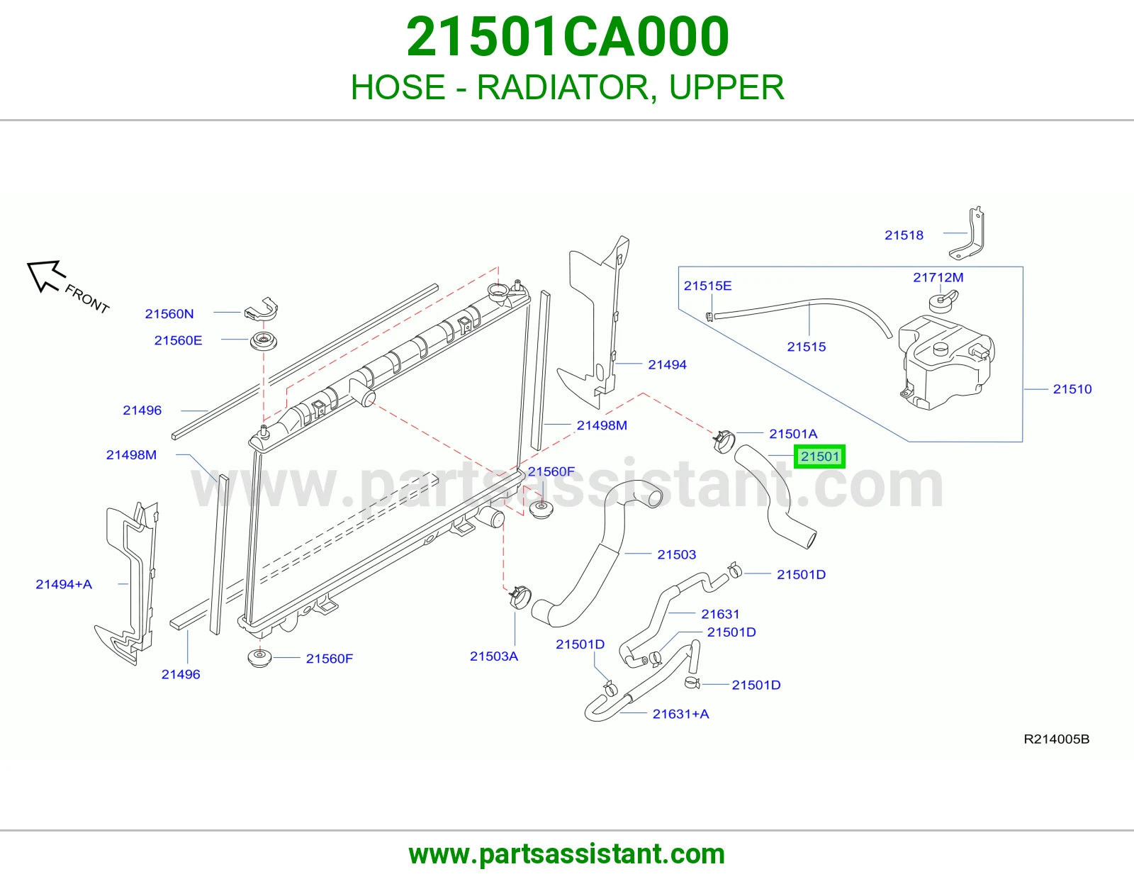 HOSE - RADIATOR, UPPER
