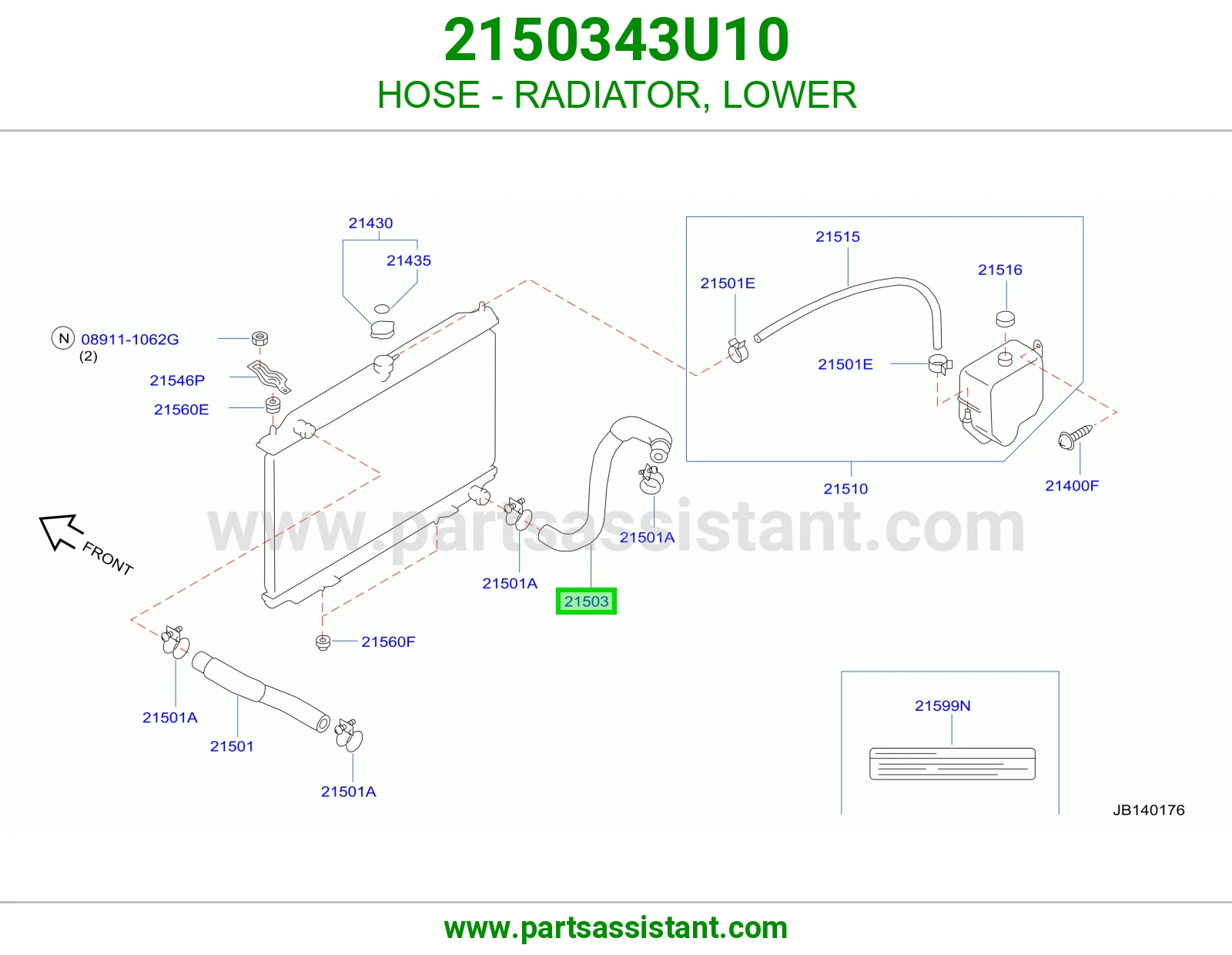 HOSE - RADIATOR, LOWER