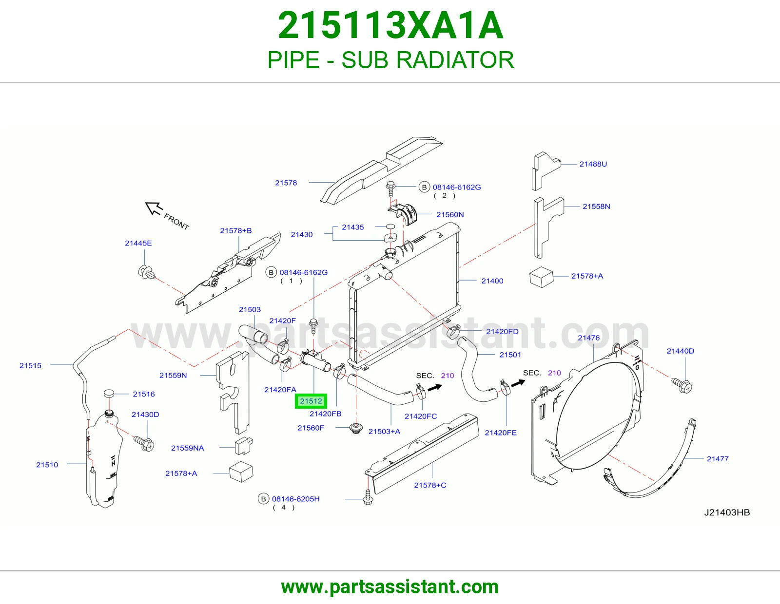 PIPE - SUB RADIATOR