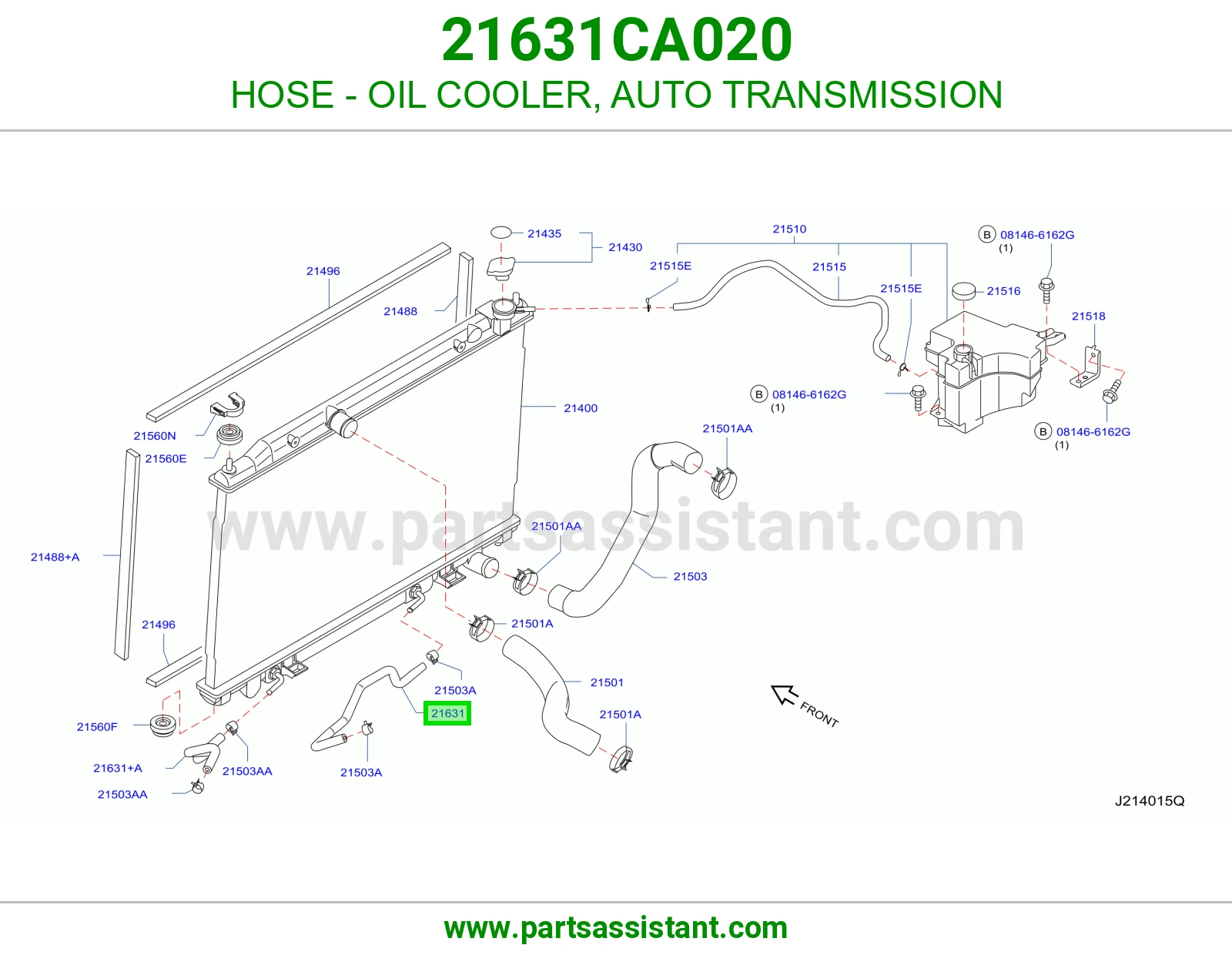 HOSE - OIL COOLER, AUTO TRANSMISSION