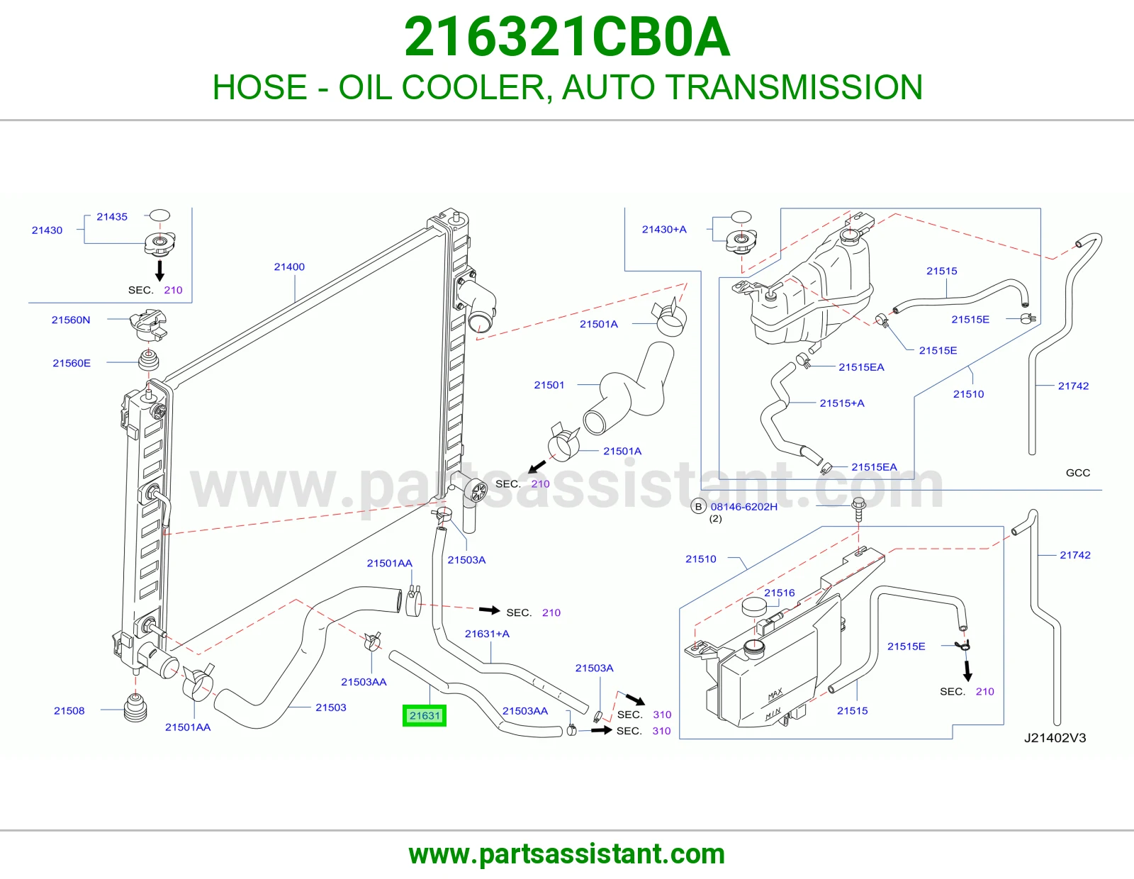 HOSE - OIL COOLER, AUTO TRANSMISSION