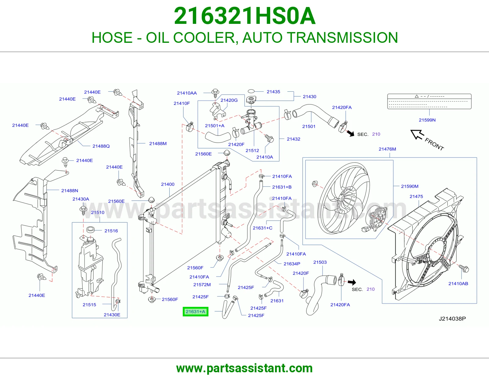 HOSE - OIL COOLER, AUTO TRANSMISSION