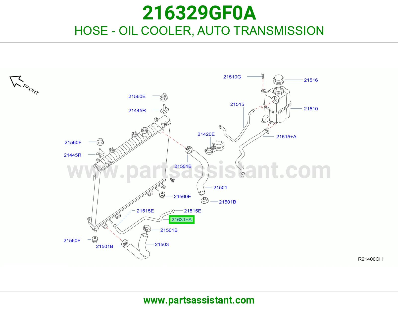 HOSE - OIL COOLER, AUTO TRANSMISSION