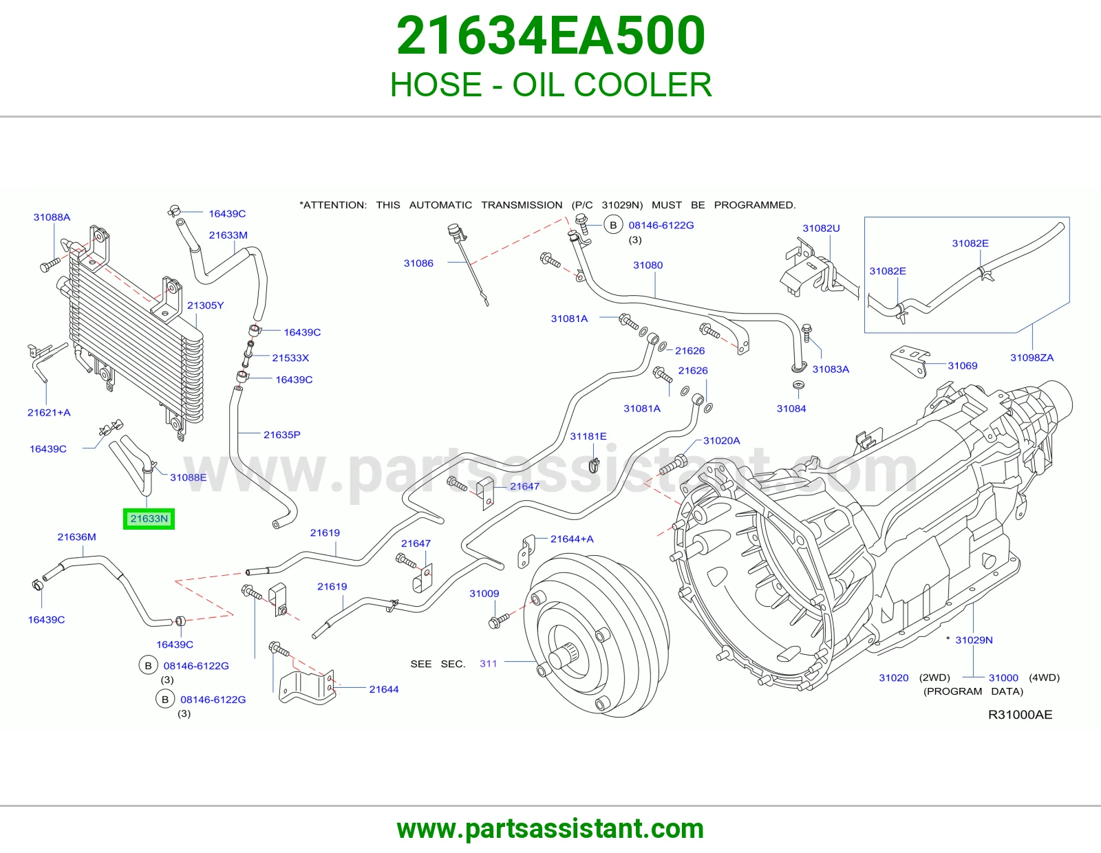 HOSE - OIL COOLER