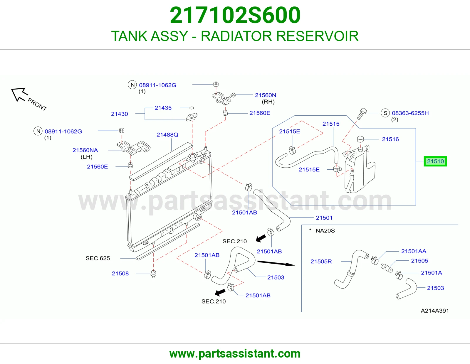 TANK ASSY - RADIATOR RESERVOIR