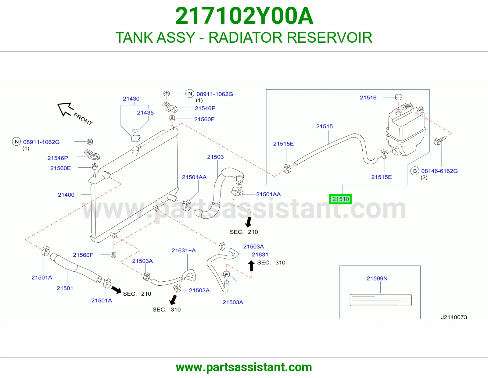 TANK ASSY - RADIATOR RESERVOIR