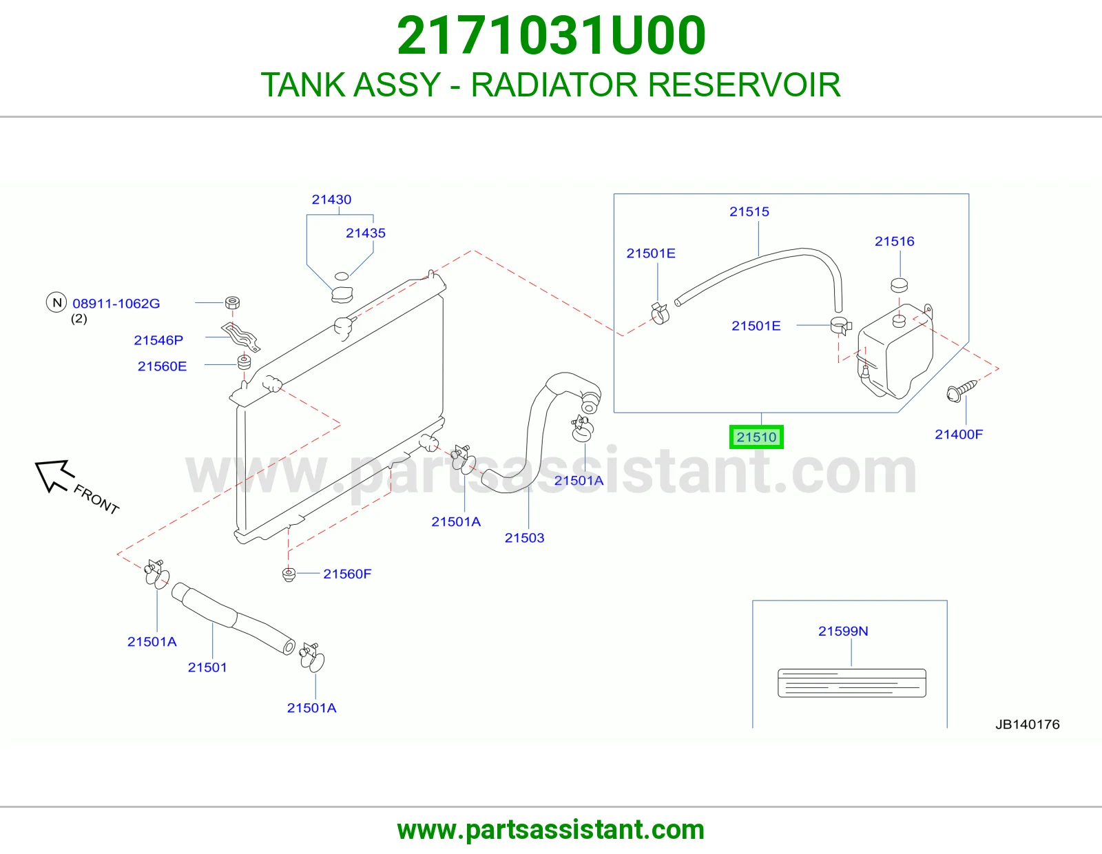 TANK ASSY - RADIATOR RESERVOIR
