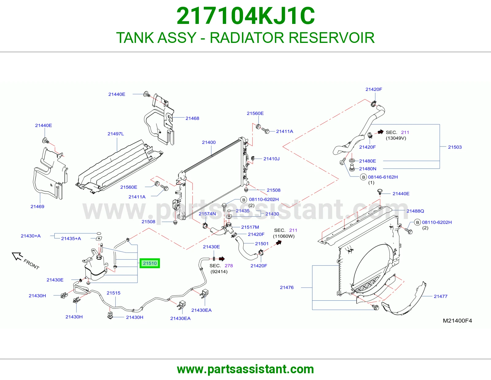 TANK ASSY - RADIATOR RESERVOIR