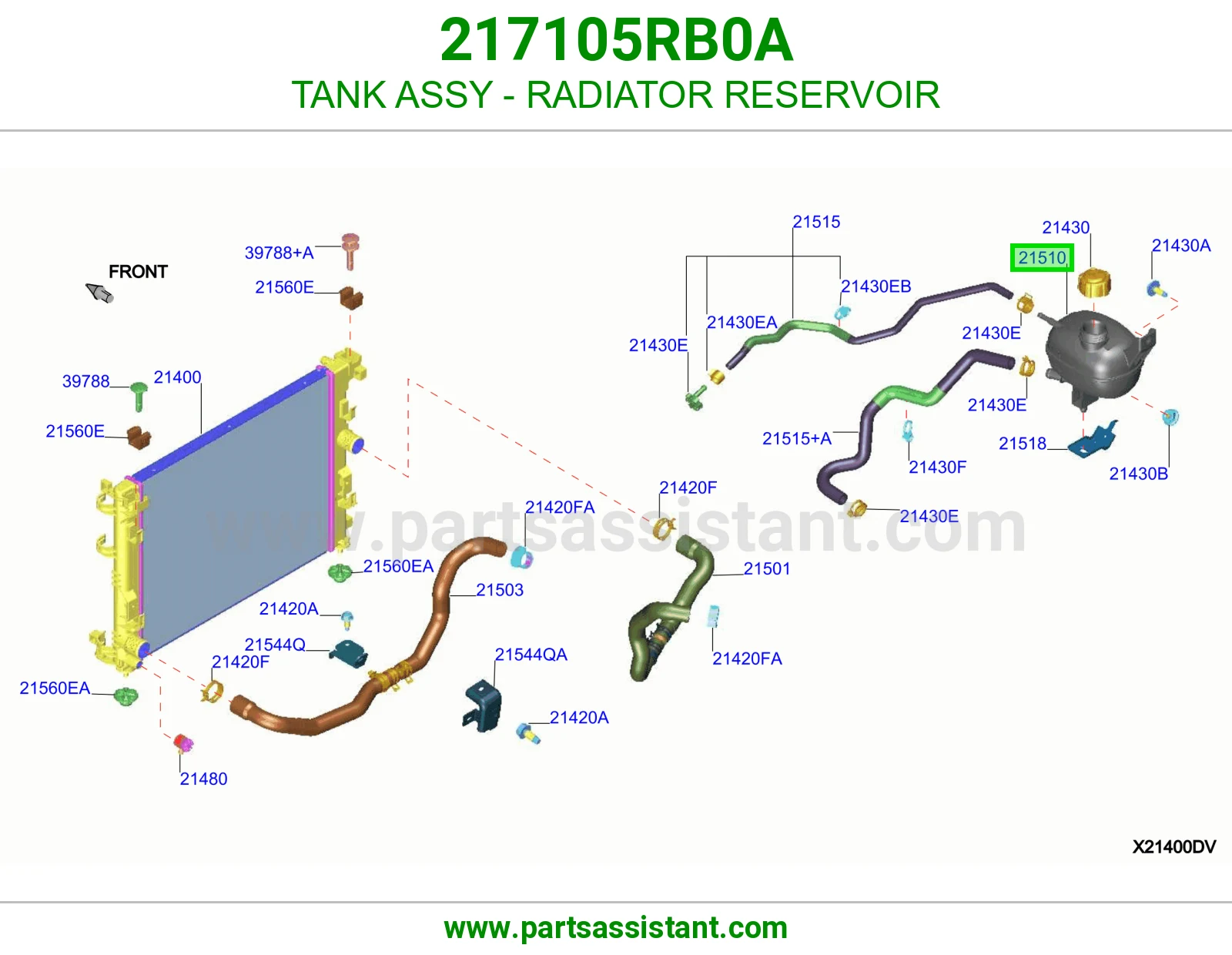 TANK ASSY - RADIATOR RESERVOIR