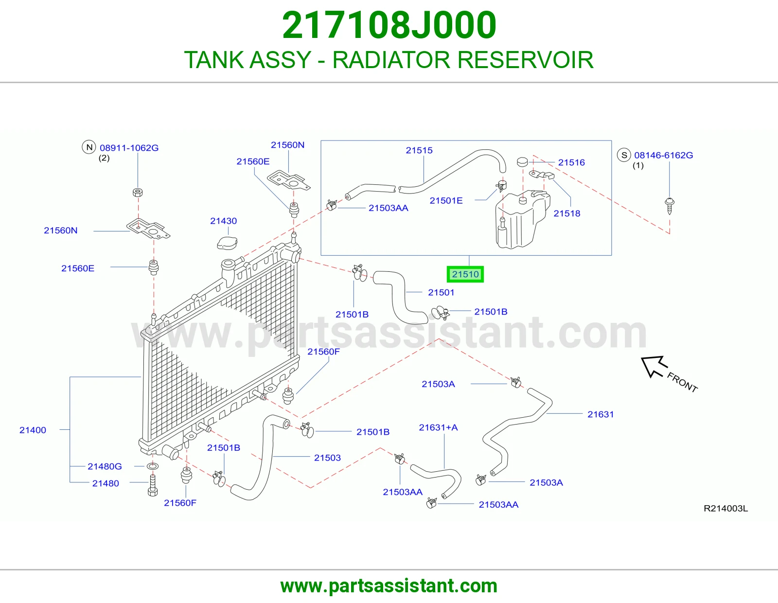 TANK ASSY - RADIATOR RESERVOIR