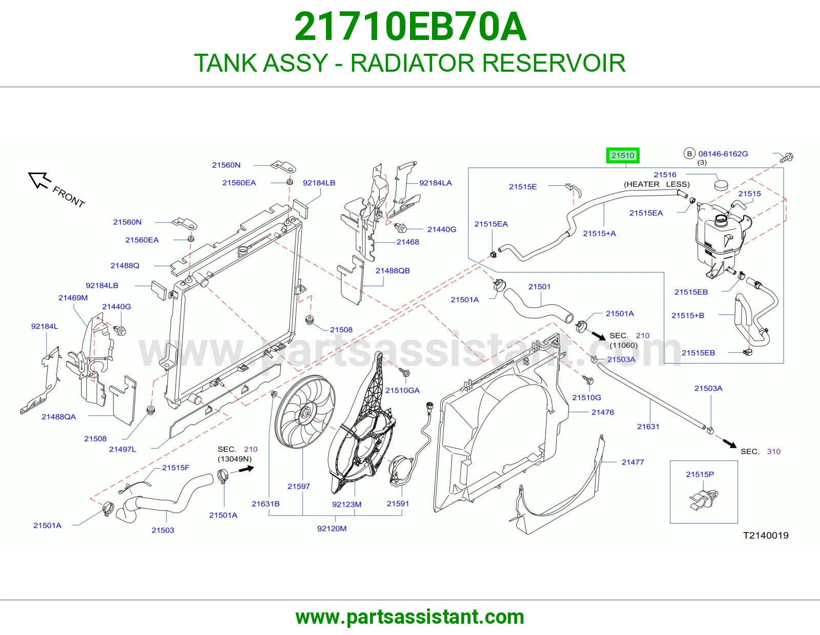 TANK ASSY - RADIATOR RESERVOIR