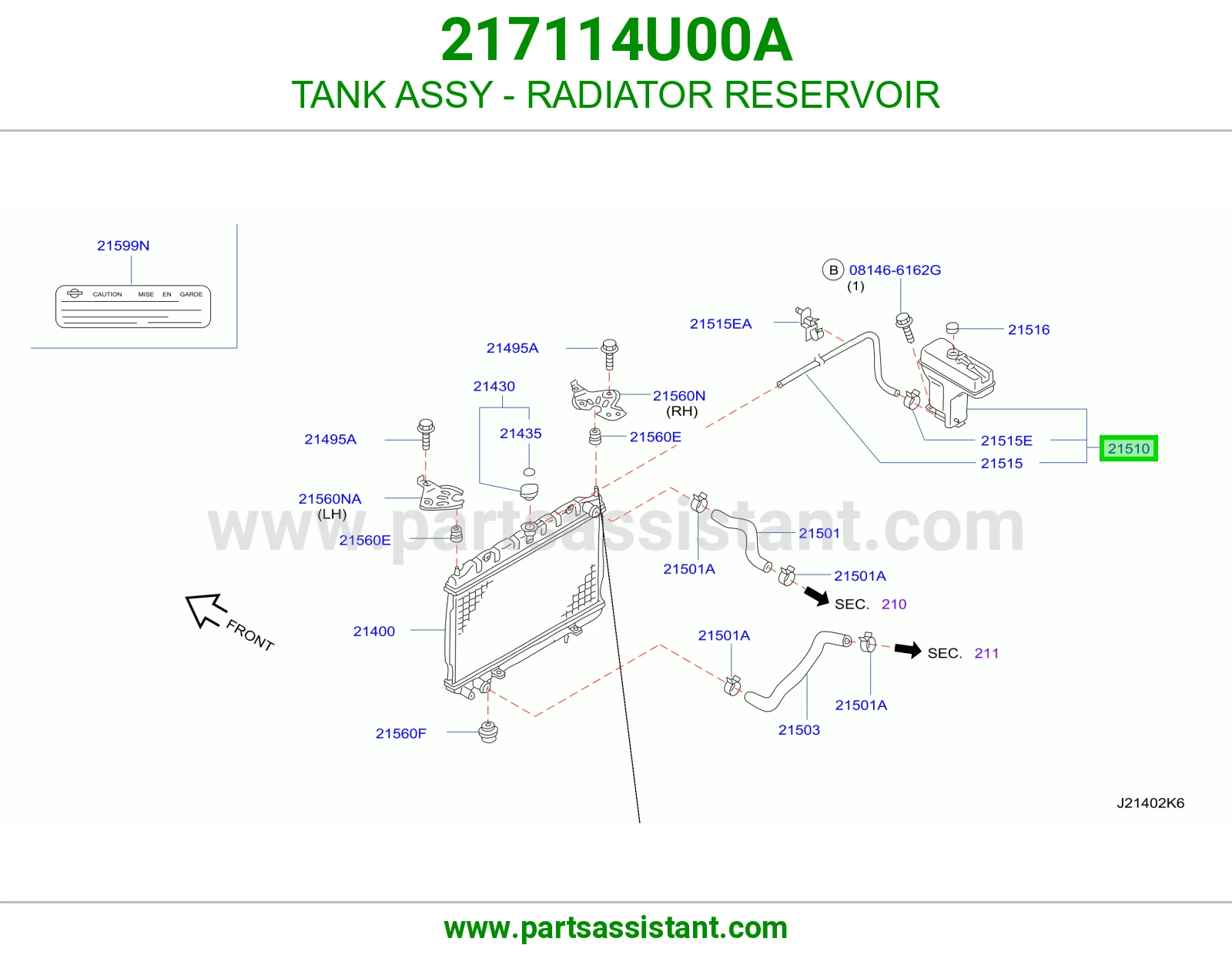 TANK ASSY - RADIATOR RESERVOIR